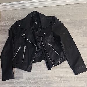 Women's Black Leather Jacket